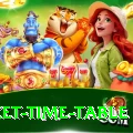 cricket time table King New